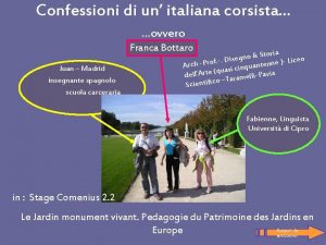 Confessioni di un italiana corsista ovvero Franca Bottaro