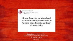 Group Analysis by Visualized Distributional Representation for Restingstate