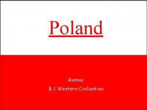 Poland Ronnie Potocki Ronnie B 1 Western Civilization