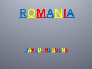 ROMANIA DAVID HIGGINS MAP OF EUROPE SHOWING ROMANIA