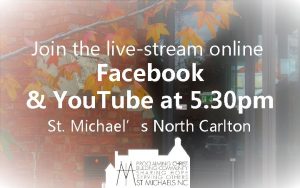 Join the livestream online Facebook You Tube at