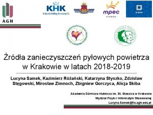 rda zanieczyszcze pyowych powietrza w Krakowie w latach