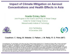 Impact of Climate Mitigation on Aerosol Concentrations and