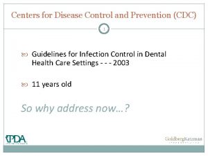 Centers for Disease Control and Prevention CDC 1