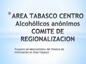 Proyecto de Mejoramiento del Sistema de Informacin en