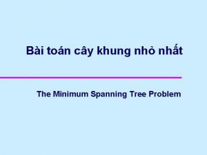 Bi ton cy khung nh nht The Minimum