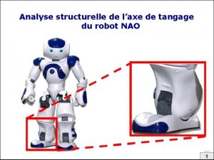 Analyse structurelle de laxe de tangage du robot