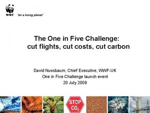 The One in Five Challenge cut flights cut