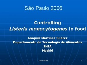 So Paulo 2006 Controlling Listeria monocytogenes in food