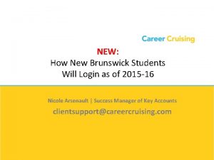 NEW How New Brunswick Students Will Login as