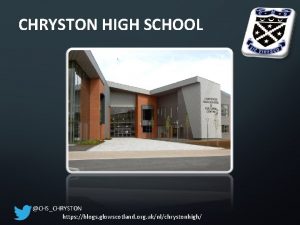 CHRYSTON HIGH SCHOOL CHSCHRYSTON https blogs glowscotland org