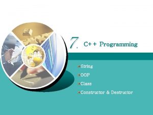 7 C Programming String OOP Class Constructor Destructor