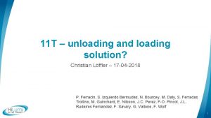 11 T unloading and loading solution Christian Lffler