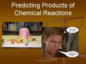 Predicting Products of Chemical Reactions Types of Reactions