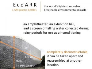 Eco ARK 1 5 M plastic bottles the