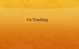 CoTeaching p 9 4 Key elements to coteaching