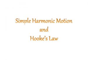 Simple Harmonic Motion in which a body moves