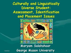 Culturally and Linguistically Diverse Student Assessment Identification and