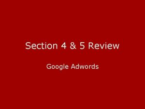 Section 4 5 Review Google Adwords Contextual Targeting