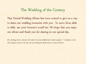 The Wedding of the Century This Virtual Wedding