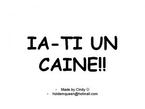IATI UN CAINE Made by Cindy holdemqueenhotmail com