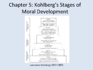 Chapter 5 Kohlbergs Stages of Moral Development Lawrence