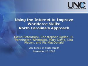 Using the Internet to Improve Workforce Skills North