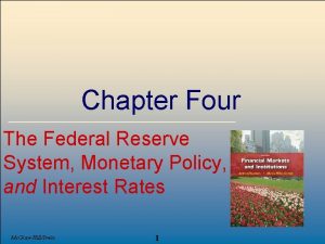 Chapter Four The Federal Reserve System Monetary Policy