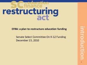 Senate Select Committee On K12 Funding December 15