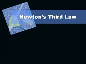 Newtons Third Law Vocabulary Review Inertia the tendency