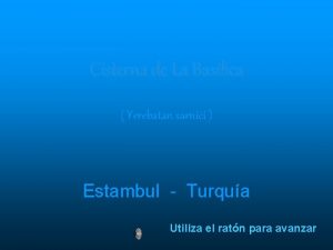 Cisterna de La Baslica Yerebatan sarnici Estambul Turqua