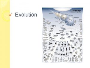 Evolution Definition Evolution Changes in one species over