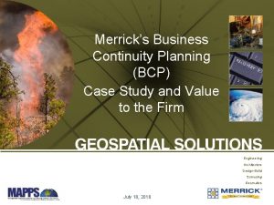 Merricks Business Continuity Planning BCP Case Study and