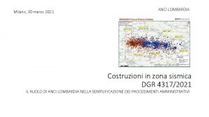 Milano 30 marzo 2021 ANCI LOMBARDIA Costruzioni in