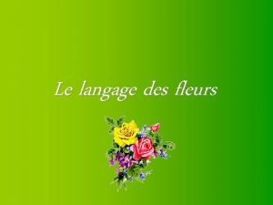 Le langage des fleurs Le lys O Lis