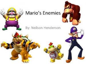 Marios Enemies By Neilson Henderson Enemies Mario Faces