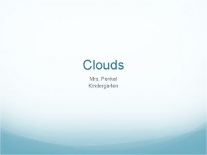 Types of clouds kindergarten
