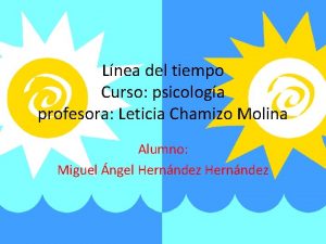 Lnea del tiempo Curso psicologa profesora Leticia Chamizo