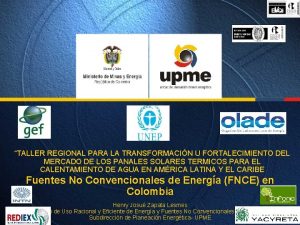 TALLER REGIONAL PARA LA TRANSFORMACIN U FORTALECIMIENTO DEL