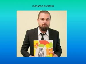 LEONARDO DI CAPRIO PERSONA Leonardo Di Caprio nato