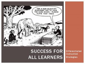 SUCCESS FOR ALL LEARNERS Differentiated Instruction Strategies DIFFERENTIATION