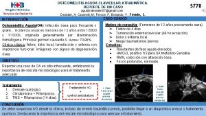 OSTEOMIELITIS AGUDA CLAVICULAR ATRAUMTICA REPORTE DE UN CASO