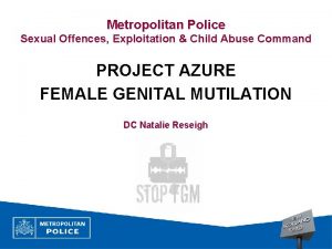 Metropolitan Police Sexual Offences Exploitation Child Abuse Command