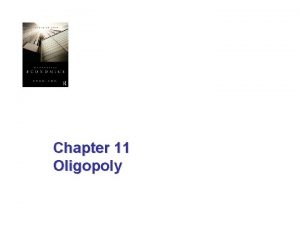 Chapter 11 Oligopoly memory industry DRAM dynamic random