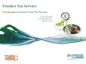 Trucker tax solutions