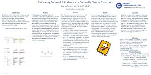 Cultivating Successful Students in a Culturally Diverse Classroom