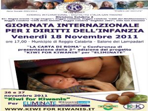 Giornata Internazionale per i Diritti dellInfanzia Reggio Calabria