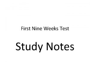 First Nine Weeks Test Study Notes Conflict Struggle