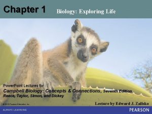 Chapter 1 Biology Exploring Life Power Point Lectures