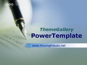 LOGO Theme Gallery Power Template www thuonghieuso net